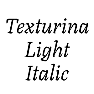 Texturina Light Italic