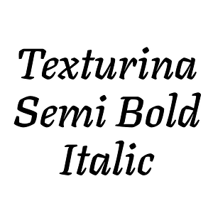 Texturina Semi Bold Italic
