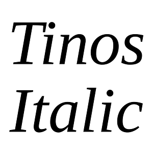 Tinos Italic