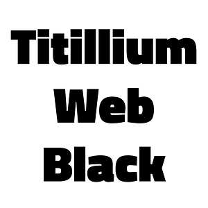 Titillium Web Black