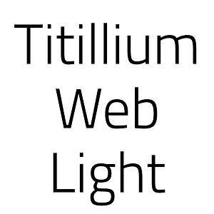 Titillium Web Light