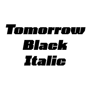 Tomorrow Black Italic