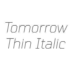 Tomorrow Thin Italic