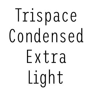 Trispace Condensed Extra Light