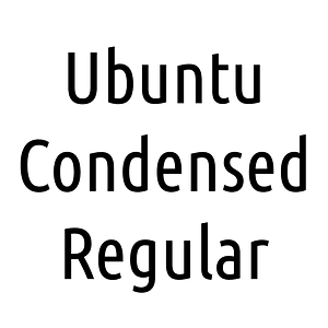 Ubuntu Condensed Regular