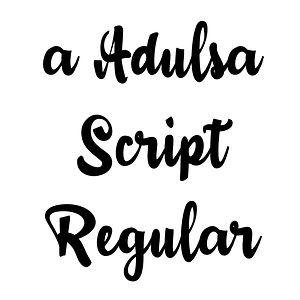 a Adulsa Script Regular