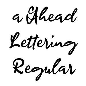 a Ahead Lettering Regular