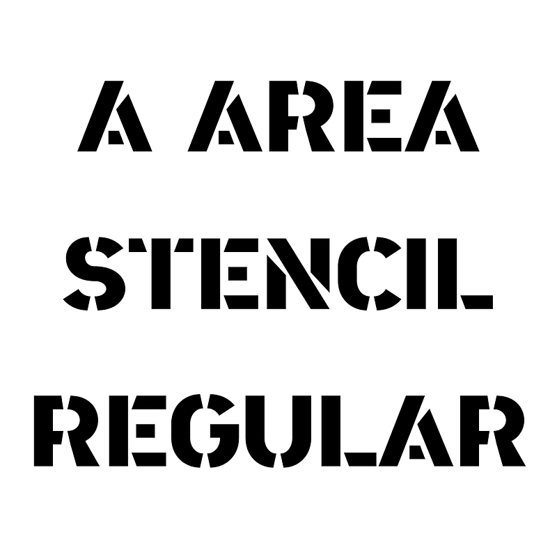 a Area Stencil Regular