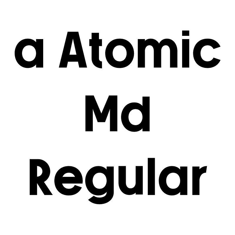 a Atomic Md Regular