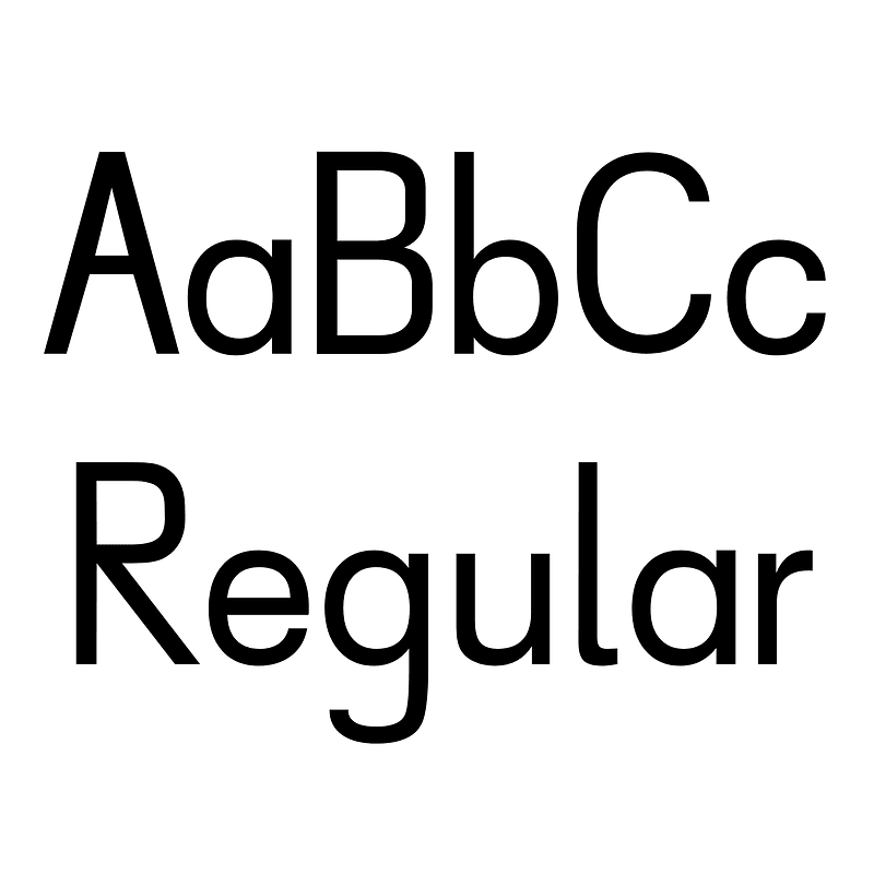 AaBbCc Regular