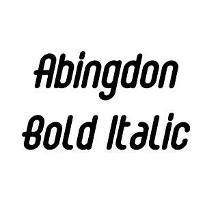 Abingdon Bold Italic