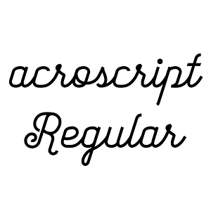 acroscript Regular