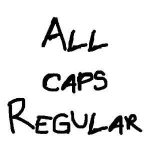 All caps Regular