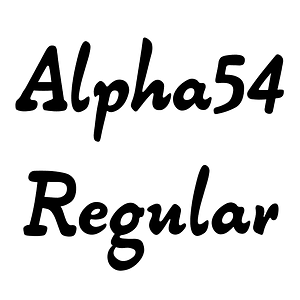 Alpha54 Regular