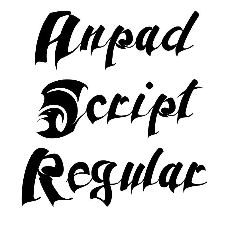Anpad Script Regular