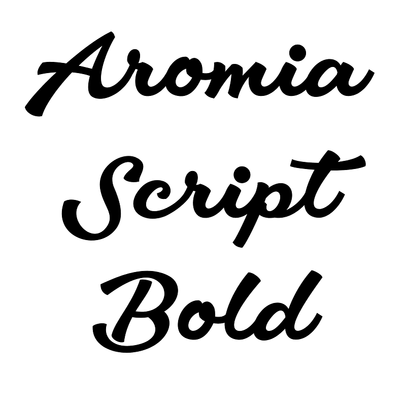 Aromia Script Bold