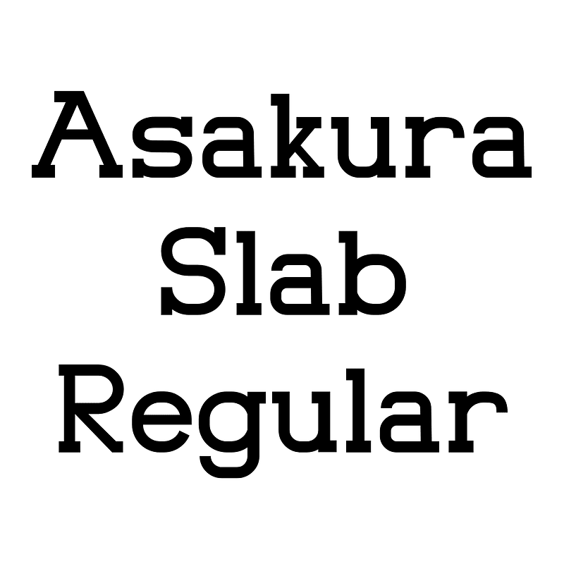 Asakura Slab Regular