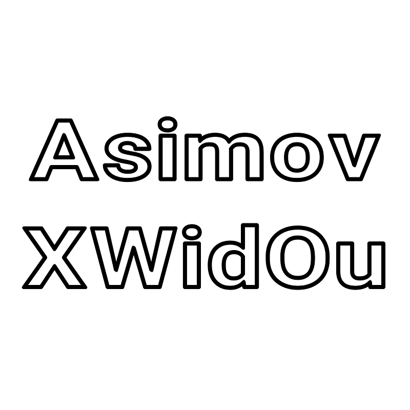 Asimov XWidOu - Free fonts on creazilla.com