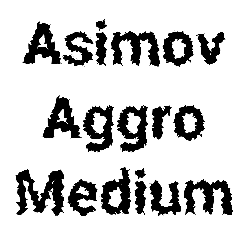 Asimov Aggro Medium - Free fonts on creazilla.com