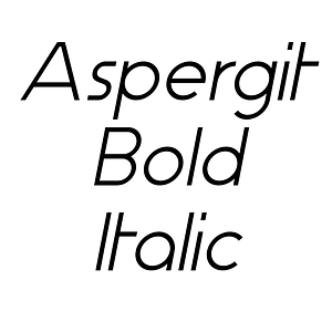 Aspergit Bold Italic