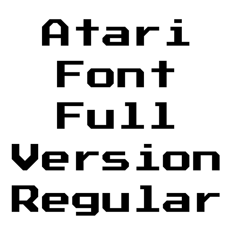 Atari Font Full Version Regular