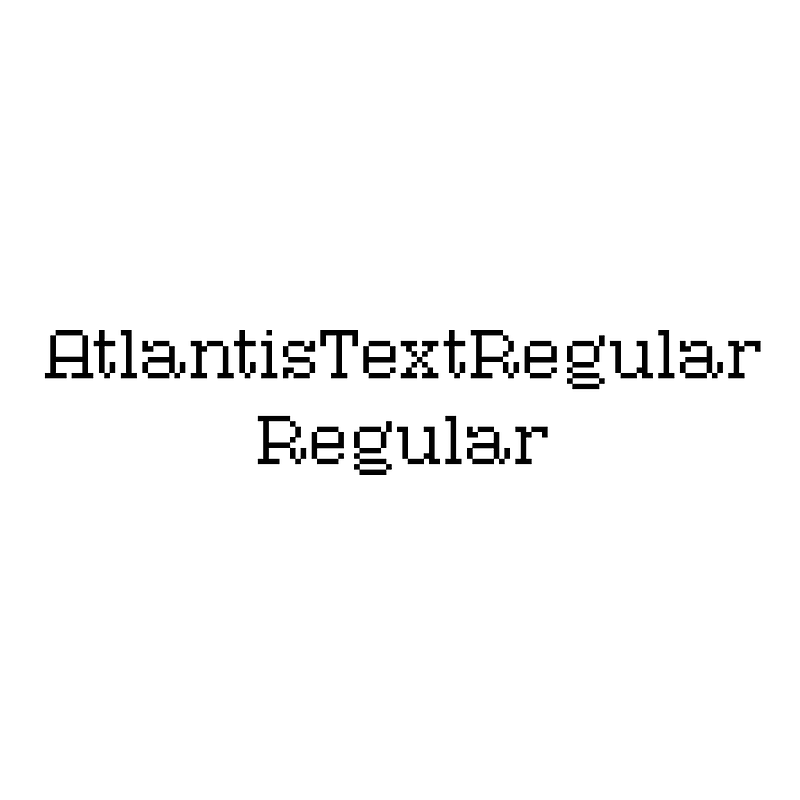 AtlantisTextRegular Regular
