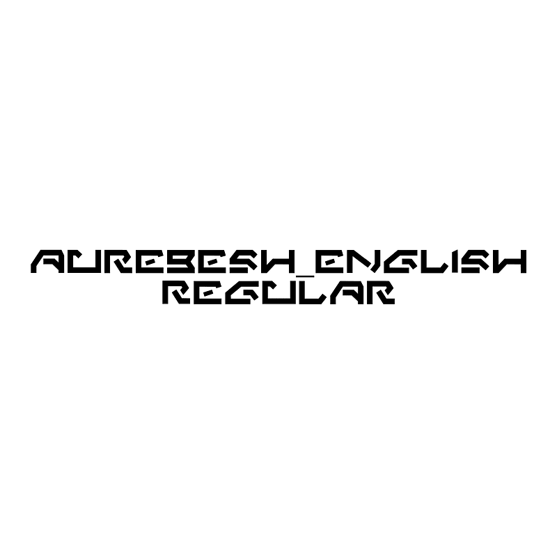 Aurebesh_english Regular