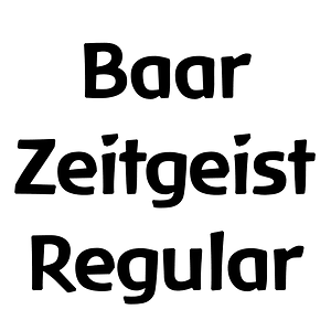 Baar Zeitgeist Regular