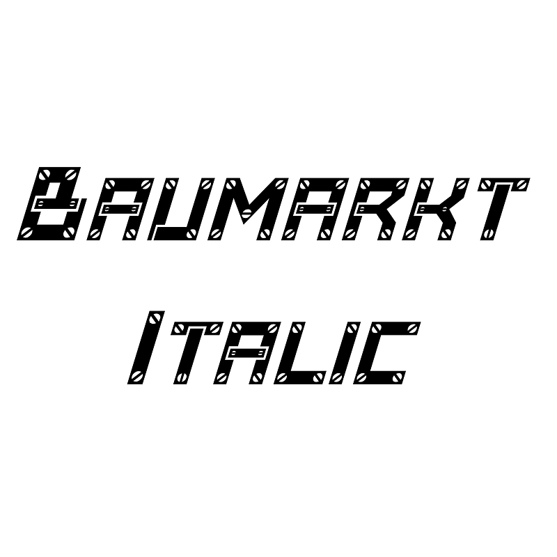 Baumarkt Italic