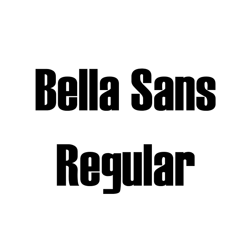 Bella Sans Regular