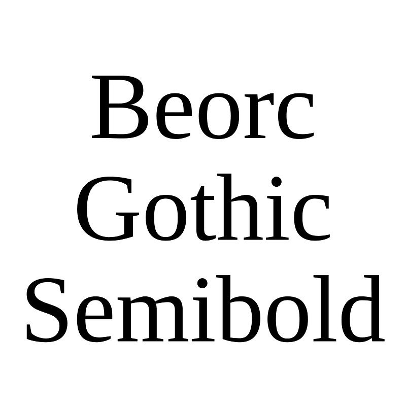 Beorc Gothic Semibold