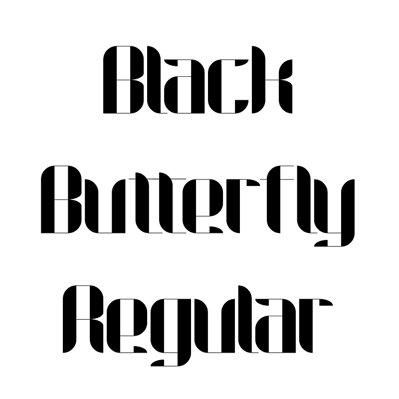 Black Butterfly Regular
