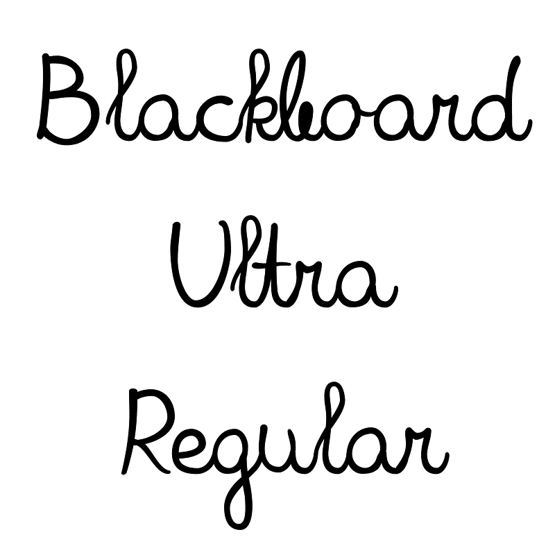 Blackboard Ultra Regular