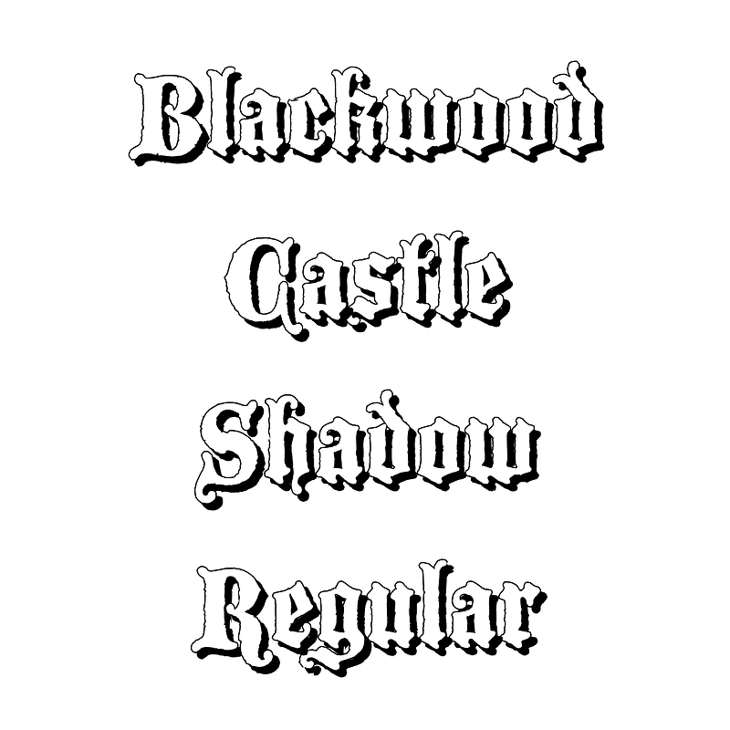 Blackwood Castle Shadow Regular - Free fonts on creazilla.com