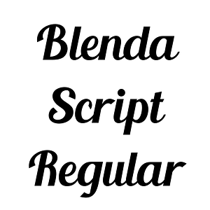 Blenda Script Regular