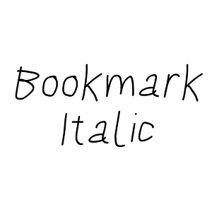 Bookmark Italic