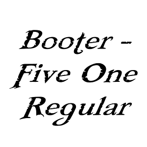 Booter - Five One Regular