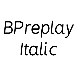 BPreplay Italic