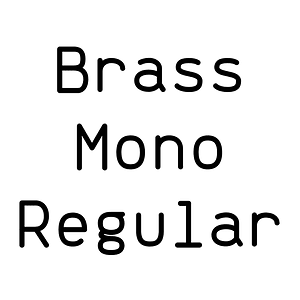 Brass Mono Regular