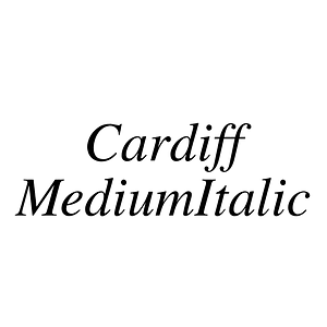 Cardiff MediumItalic