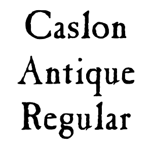 Caslon Antique Regular