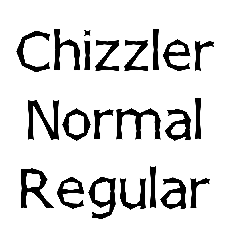 Chizzler Normal Regular - Free fonts on creazilla.com