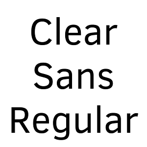 Clear Sans Regular