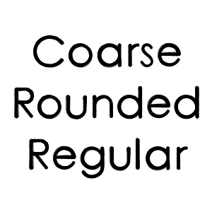 Coarse Rounded Regular