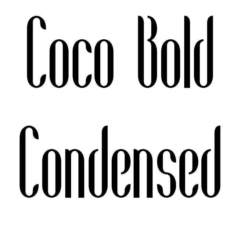 Coco Bold Condensed
