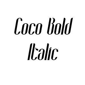 Coco Bold Italic