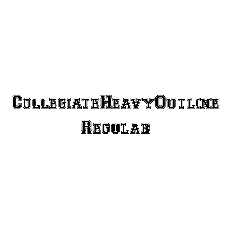 CollegiateHeavyOutline Regular