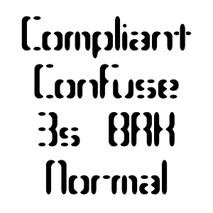 Compliant Confuse 3s BRK Normal