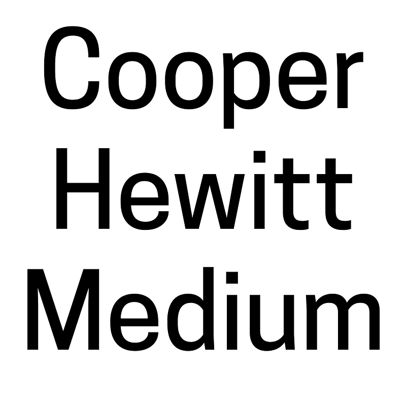 Cooper Hewitt Medium - Free fonts on creazilla.com