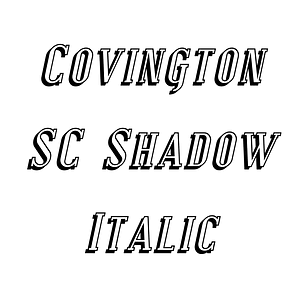 Covington SC Shadow Italic